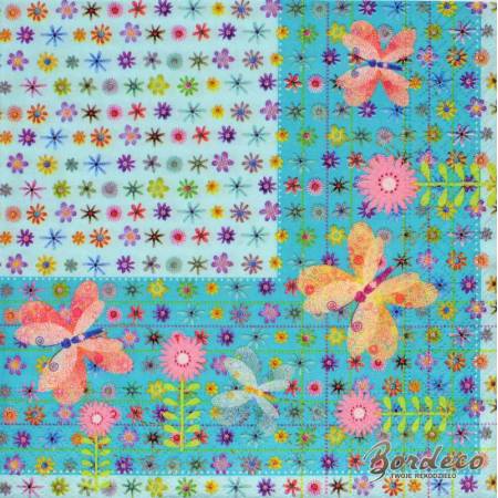 Serwetka decoupage firmy PAPER DESIGN motyle 33x33